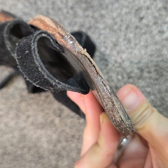 Free People Women Gladiator Suede Loop Toe Sandals Flats shoes sz 39/8.5-9 - Picture 4 of 14